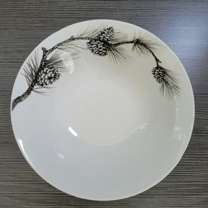 Cabela's Pinecone White Cereal Bowl