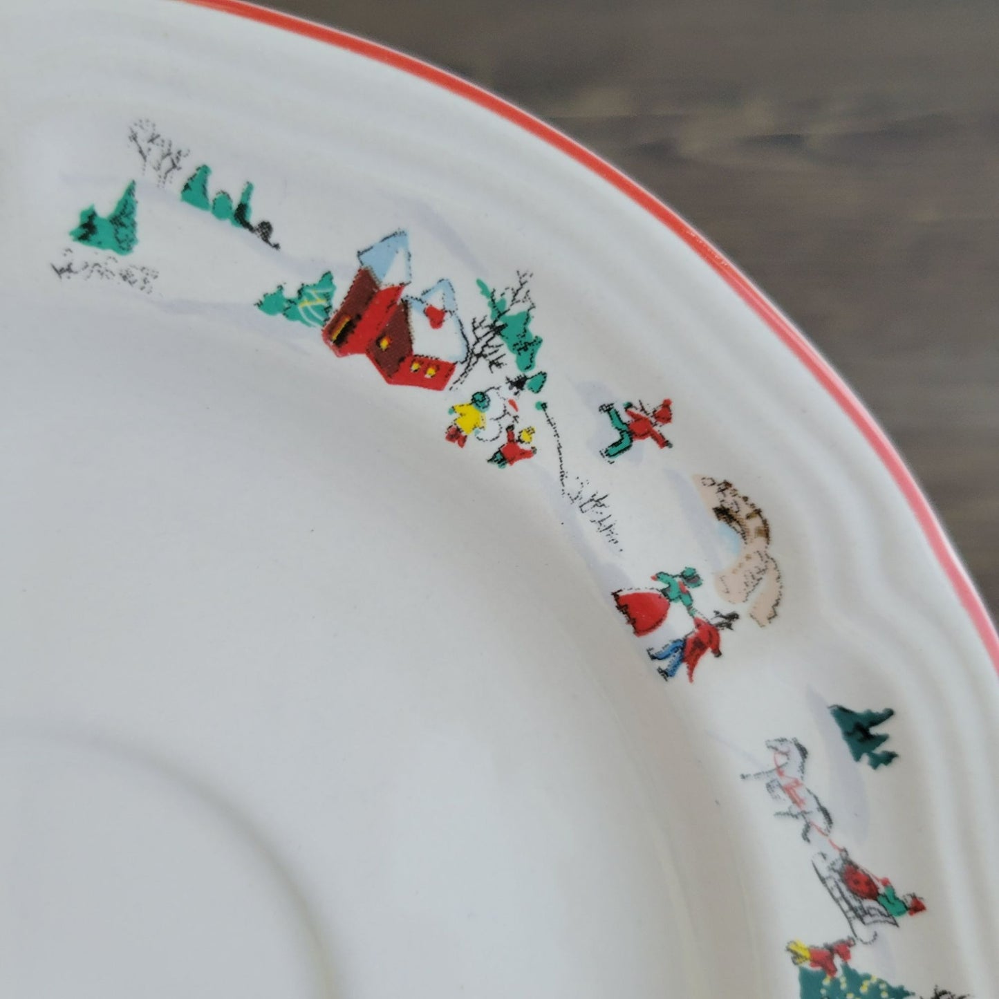 Farberware White Christmas Cup & Saucer, 2 Sets