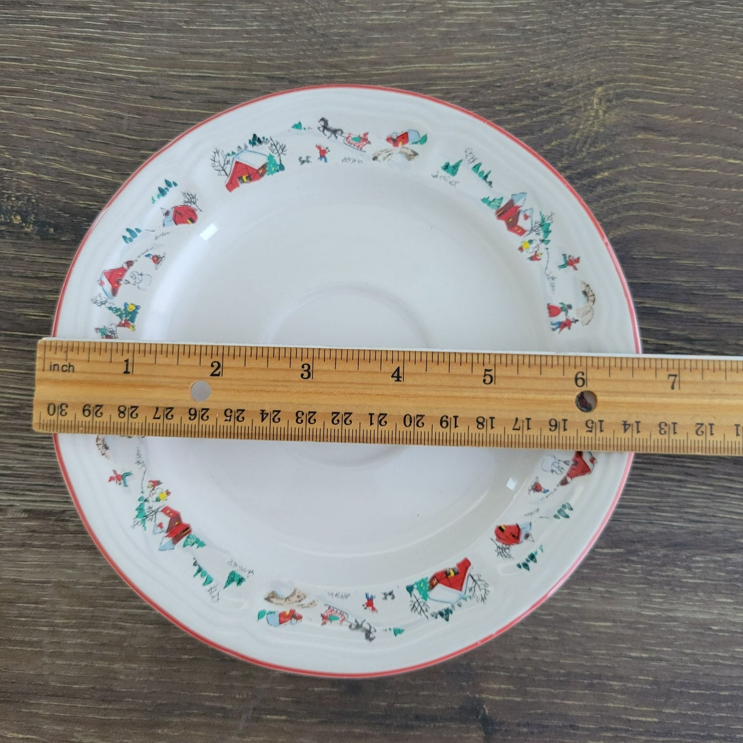 Farberware White Christmas Cup & Saucer, 2 Sets