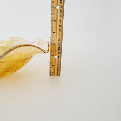 Jeannette Glass Co. Iris & Herringbone Ruffled Bowl, USA Made
