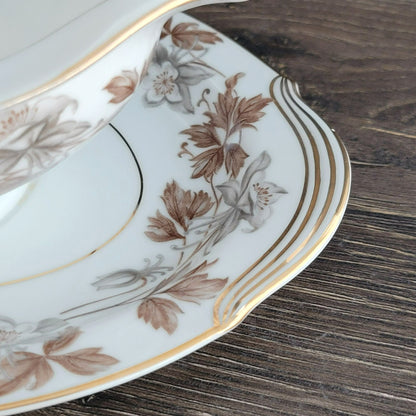 Noritake Allison Gravy Boat and Underplate, c.1950s Japan