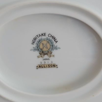 Noritake Allison Gravy Boat and Underplate, c.1950s Japan