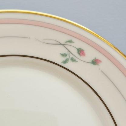 Lenox "Rose Manor Pink" Bread Plate, Set of 2, c.1985-99 USA