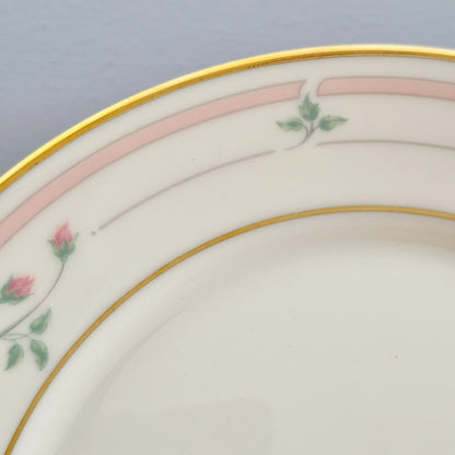 Lenox "Rose Manor Pink" Bread Plate, Set of 2, c.1985-99 USA