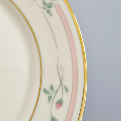 Lenox "Rose Manor Pink" Bread Plate, Set of 2, c.1985-99 USA