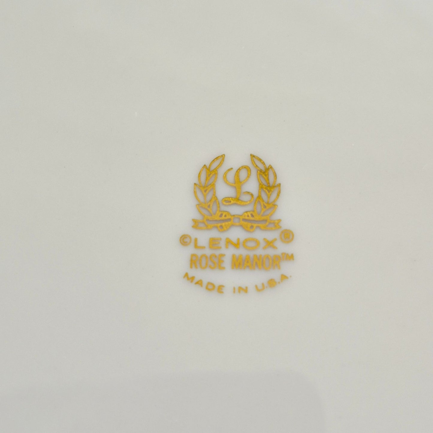 Lenox "Rose Manor Pink" Bread Plate, Set of 2, c.1985-99 USA