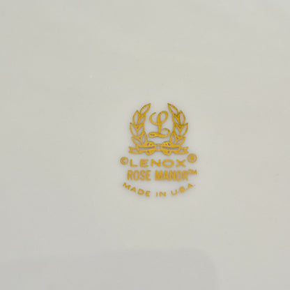 Lenox "Rose Manor Pink" Bread Plate, Set of 2, c.1985-99 USA