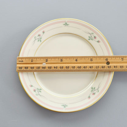 Lenox "Rose Manor Pink" Bread Plate, Set of 2, c.1985-99 USA