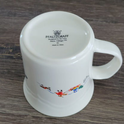 Pfaltzgraff Snow Village Coffee Mug, Set of 2, c.1990s