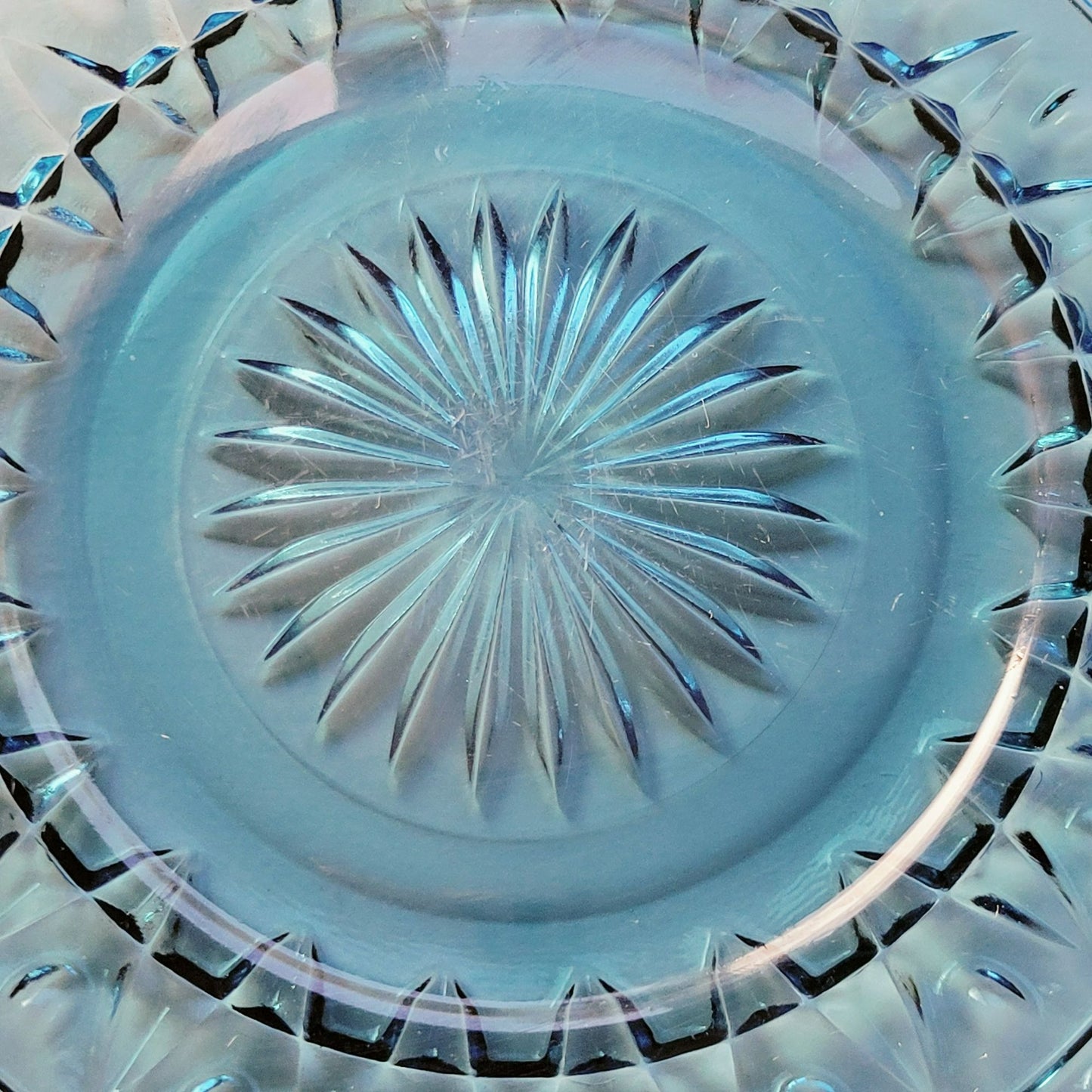 Indiana Glass Colony Park Lane Blue Salad Plate, Set of 2, USA Made