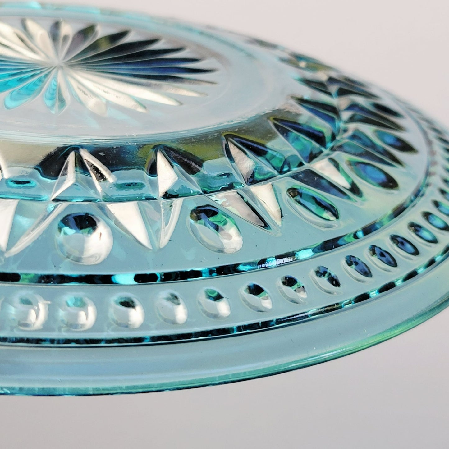 Indiana Glass Colony Park Lane Blue Salad Plate, Set of 2, USA Made