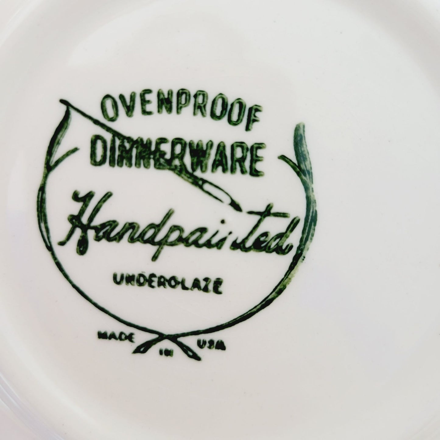 Stetson Potteries Pink & Black Floral 11" Oval Platter, MCM c.1960s USA