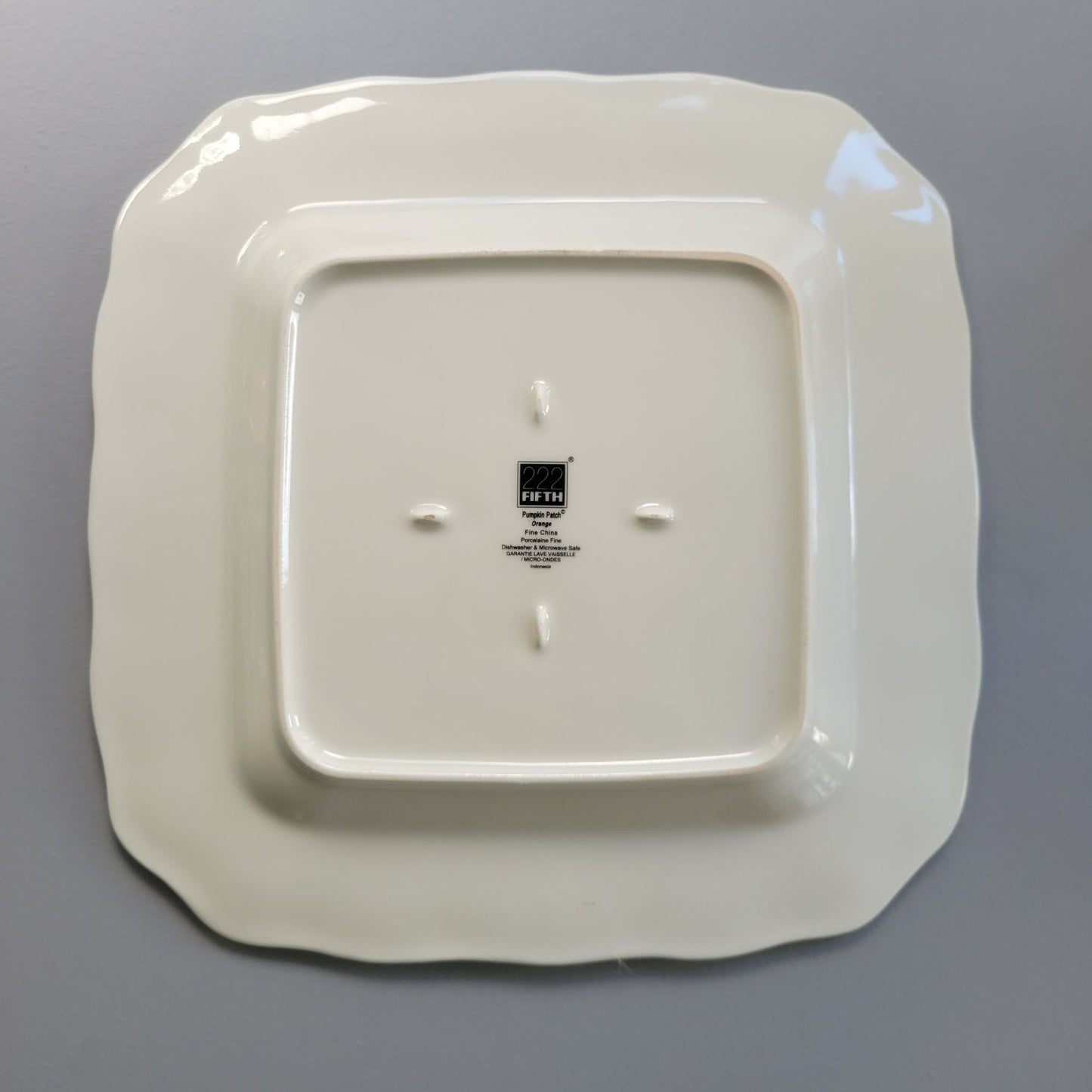 222 Fifth Pumpkin Patch Square Dinner Plate