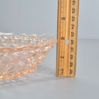 Jeannette HOLIDAY PINK Oval Serving Bowl, c.1940-60s USA