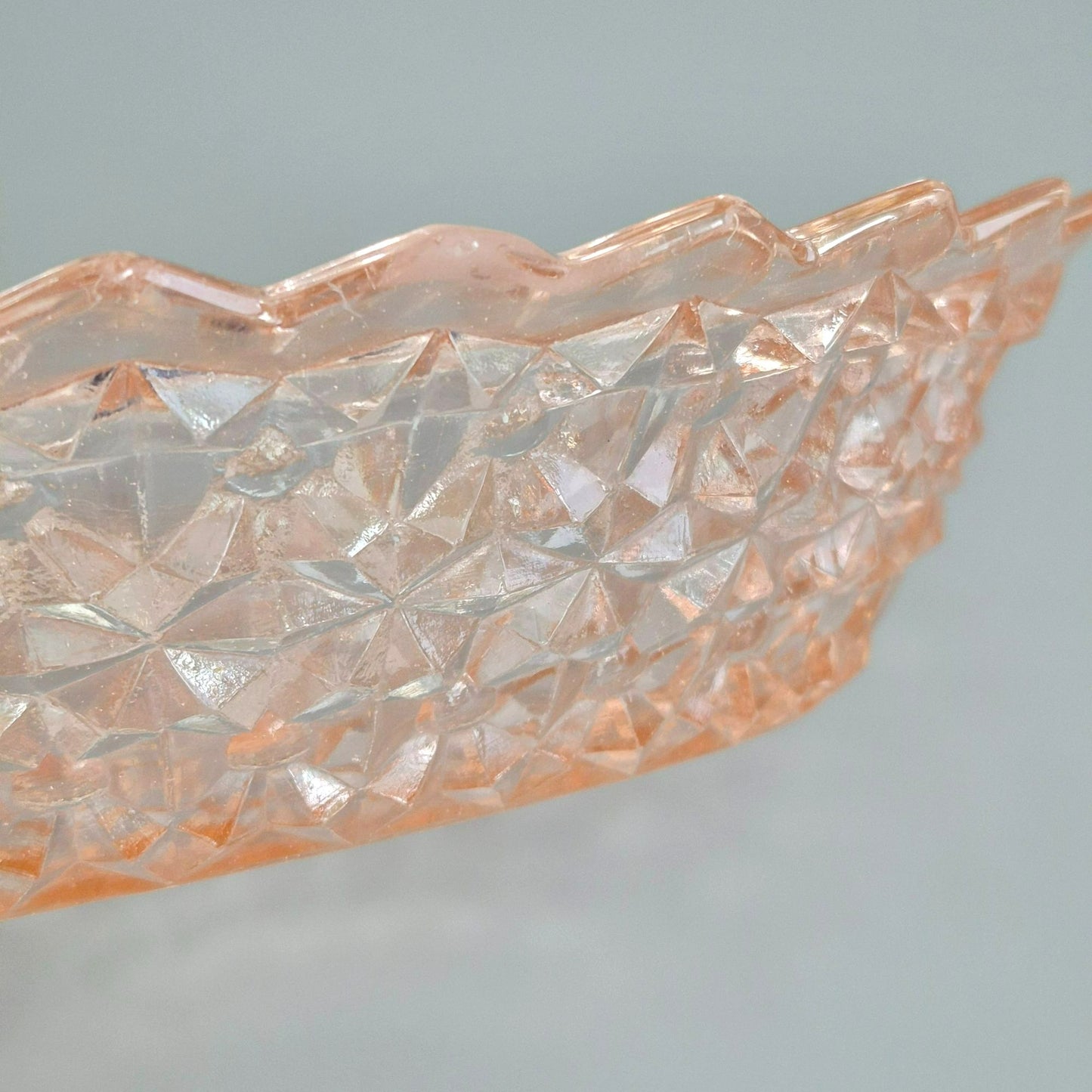 Jeannette HOLIDAY PINK Oval Serving Bowl, c.1940-60s USA