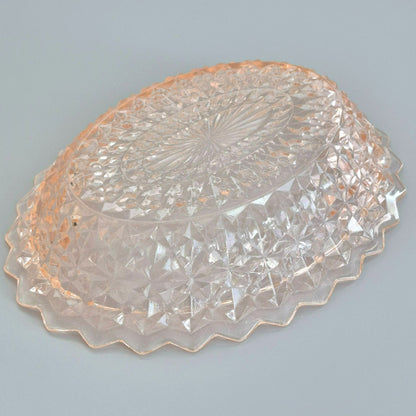 Jeannette HOLIDAY PINK Oval Serving Bowl, c.1940-60s USA