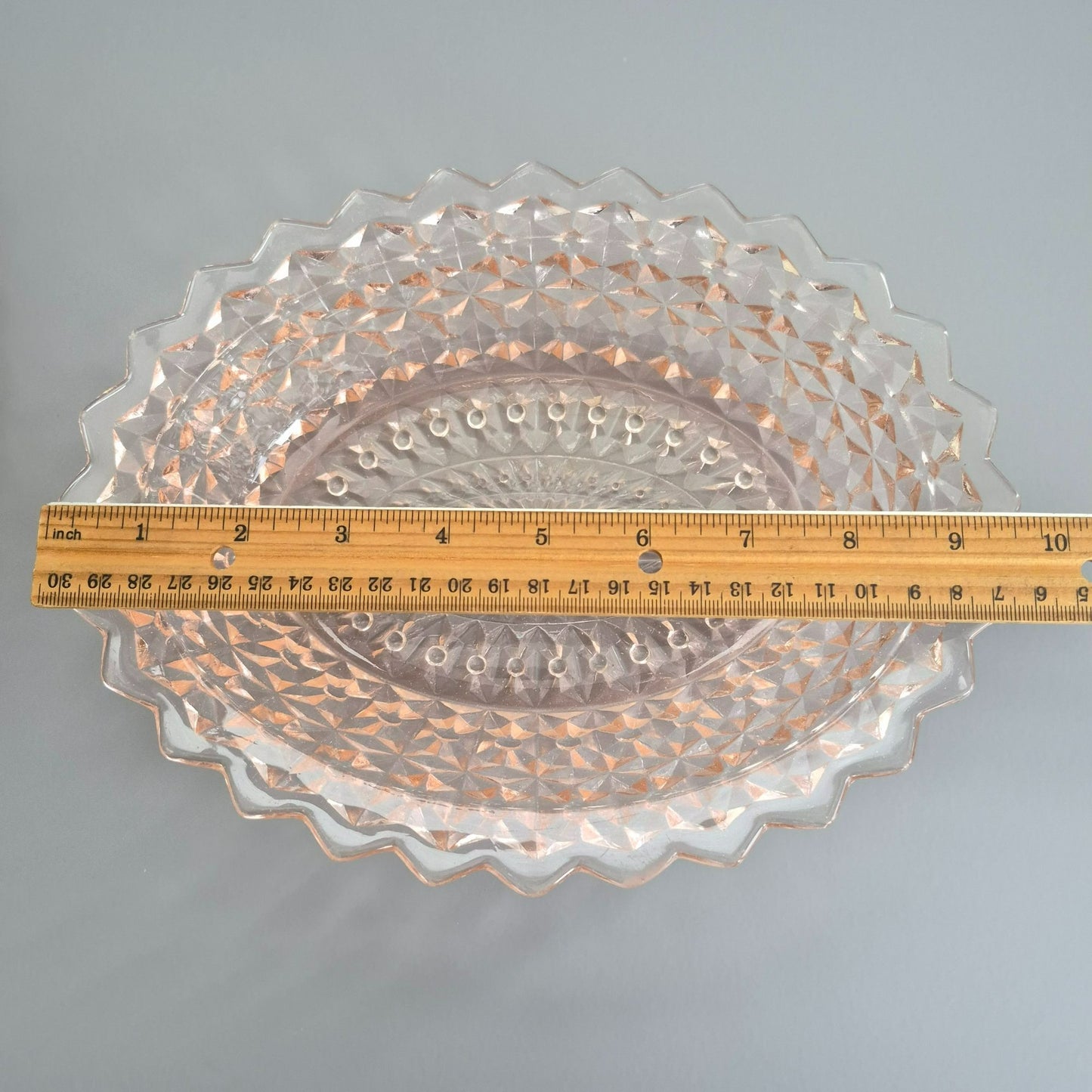 Jeannette HOLIDAY PINK Oval Serving Bowl, c.1940-60s USA