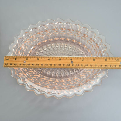 Jeannette HOLIDAY PINK Oval Serving Bowl, c.1940-60s USA