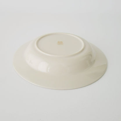 Lenox Bradford Rimmed Soup Bowl, Platinum Trim, c1980s USA