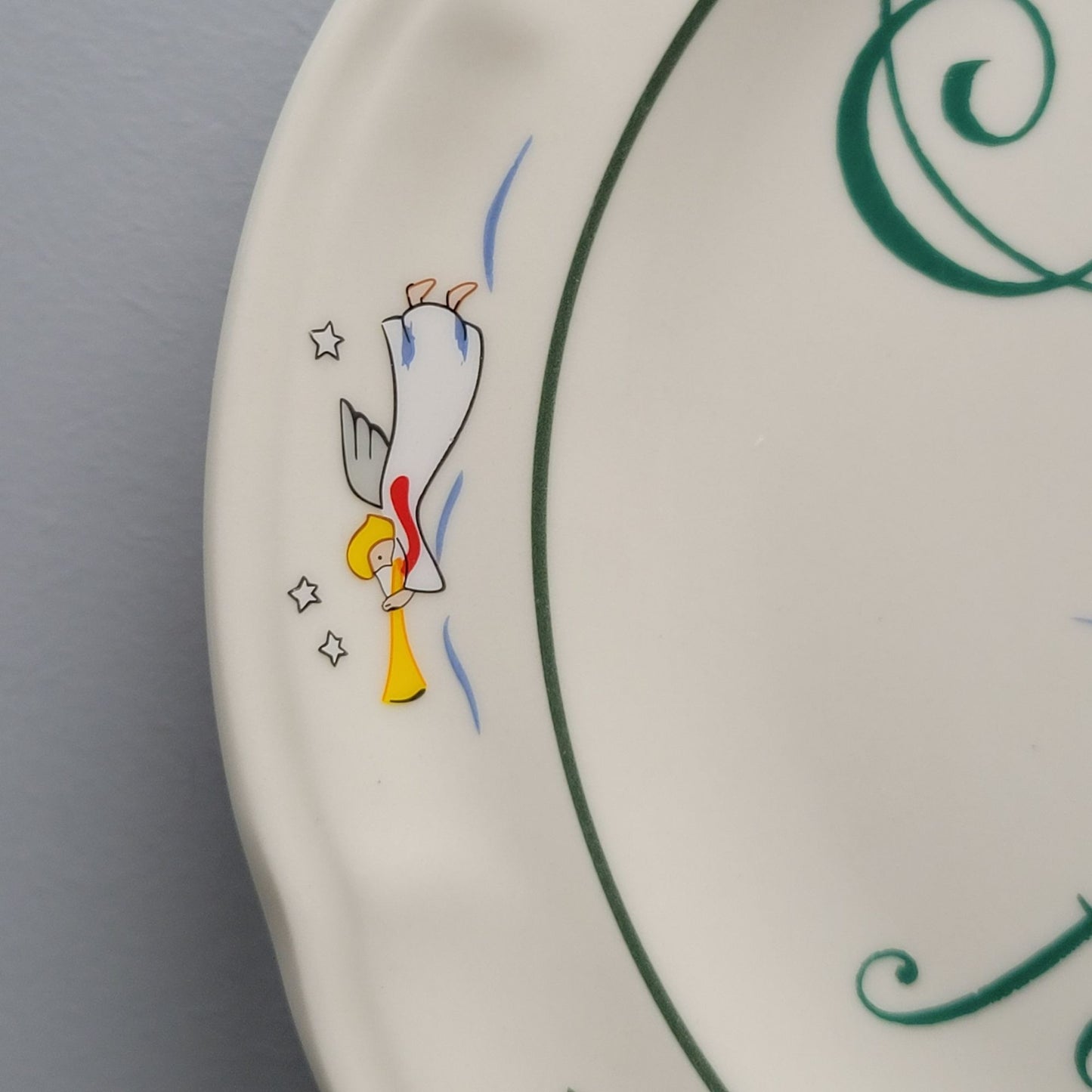 Pfaltzgraff Snow Village Cookies For Santa Plate, c.1990s