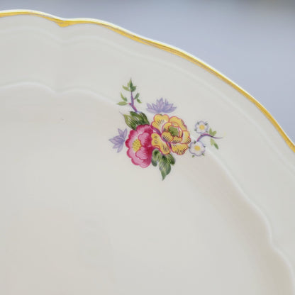 Bernardaud Limoges "Bangali" Handled Cake Plate, Made in France