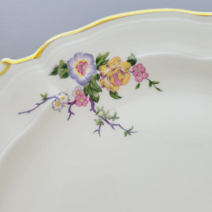 Bernardaud Limoges "Bangali" Handled Cake Plate, Made in France