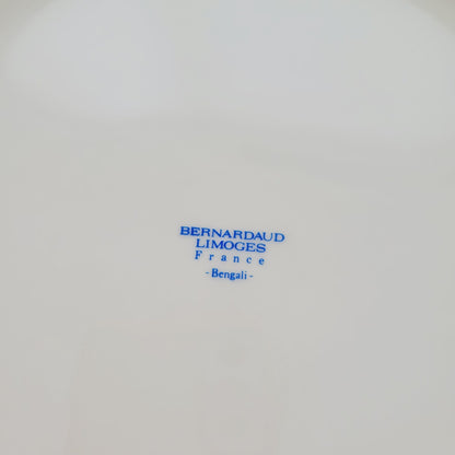 Bernardaud Limoges "Bangali" Handled Cake Plate, Made in France