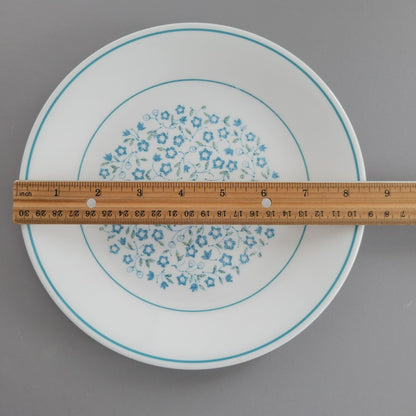 Corelle Blue Heather Dinner & Salad Plate Set of 2, c.1977-81 USA Made