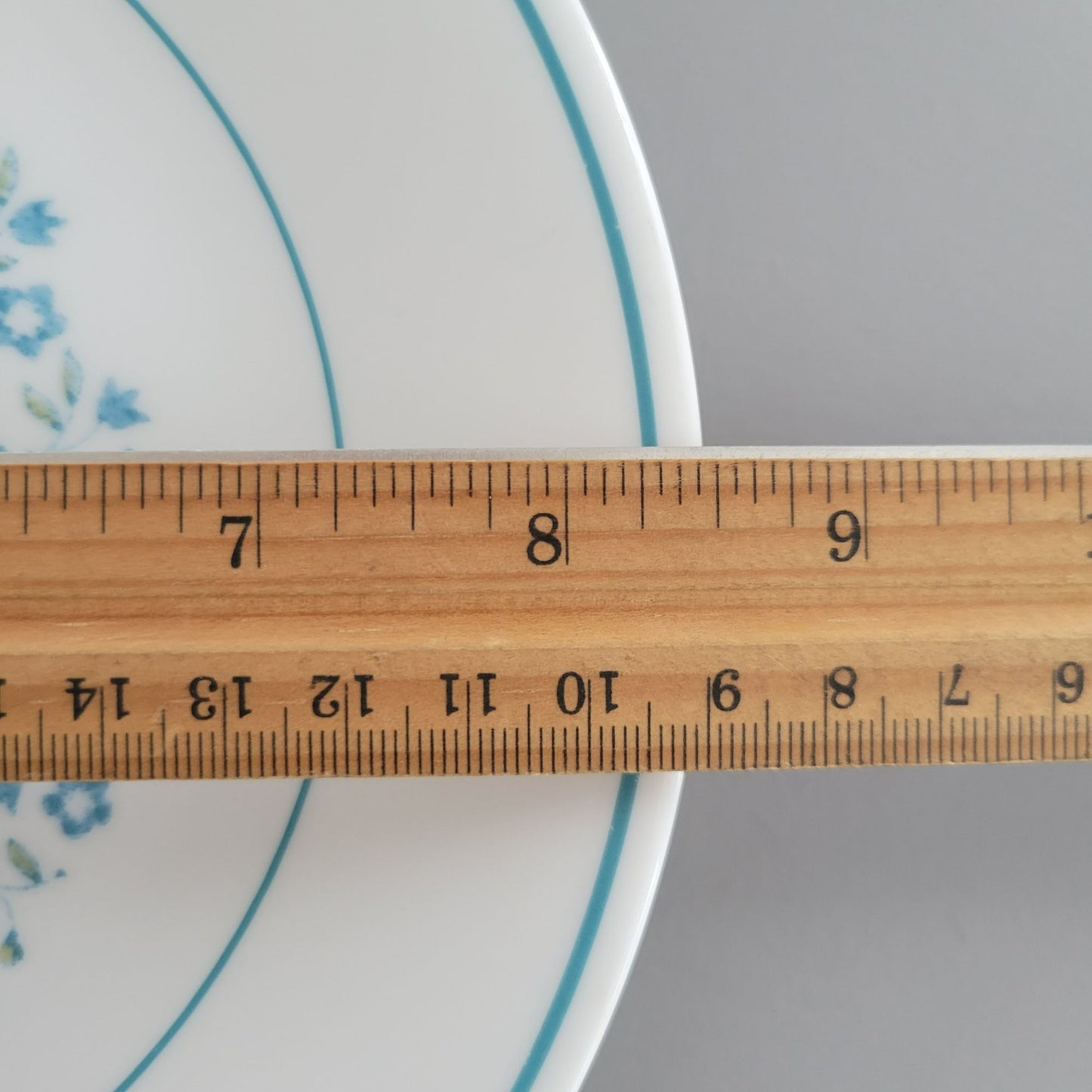 Corelle Blue Heather Dinner & Salad Plate Set of 2, c.1977-81 USA Made