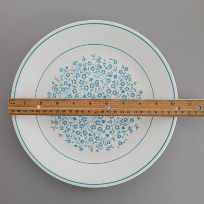 Corelle Blue Heather Dinner & Salad Plate Set of 2, c.1977-81 USA Made