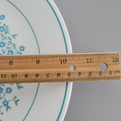 Corelle Blue Heather Dinner & Salad Plate Set of 2, c.1977-81 USA Made